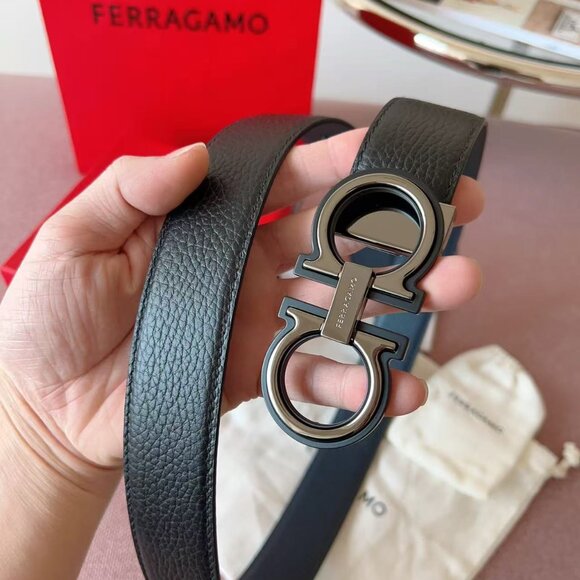 Ferragamo black cowhide belt size 32 - Picture 9 of 9